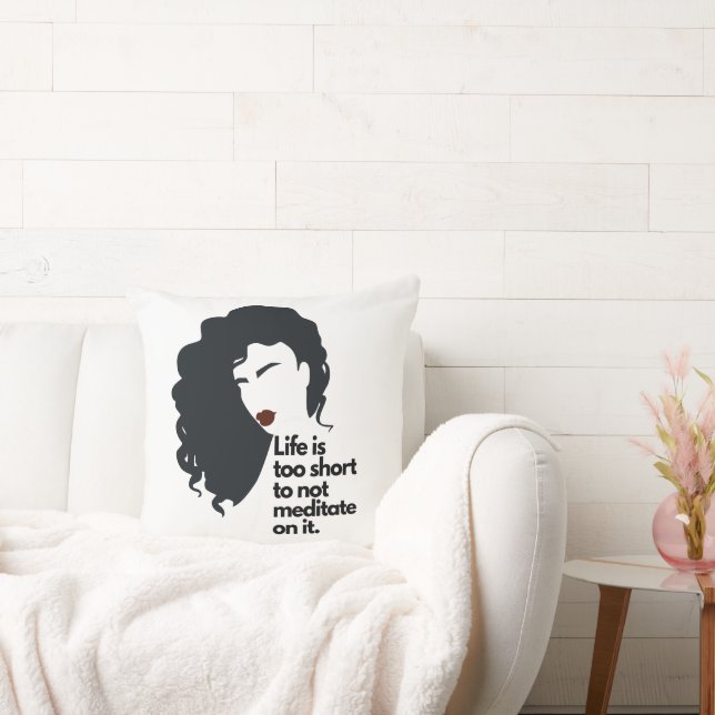 Inspiration Quote Throw Pillow (Couch)