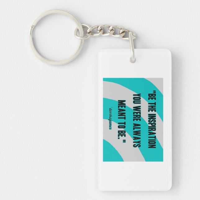 Inspiration Rectangle Keychain (Front)