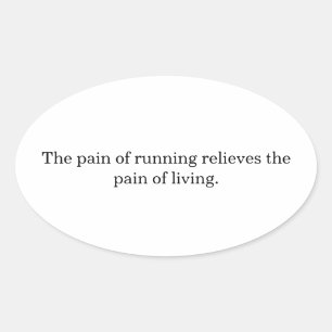 Inspiration runners  oval sticker