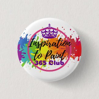 Inspiration to Paint 365 Club Colour Splash Logo 1 Inch Round Button