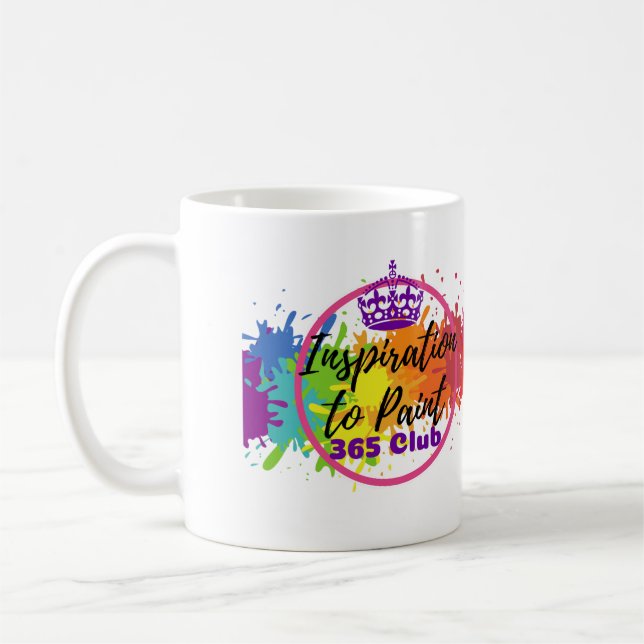 Inspiration to Paint 365 Club Paint Every Day Coffee Mug (Left)