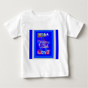 Inspiration USA We Are Stronger Together With Love Baby T-Shirt
