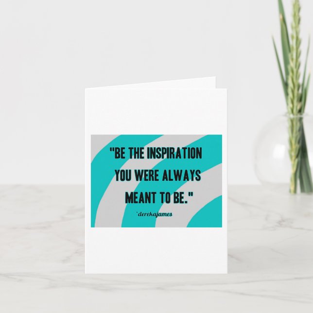 Inspiration Vertical Small Greeting Card (Front)