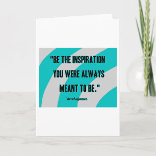 Inspiration Vertical Standard Greeting Card
