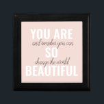 Inspiration You Are So Beautiful Positive Quote  Gift Box<br><div class="desc">Inspiration You Are So Beautiful Positive Quote</div>