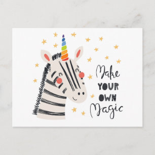 Inspiration Zebri-corn Postcard