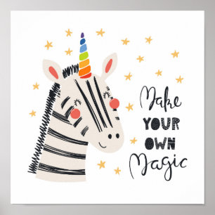 Inspiration Zebri-corn Poster