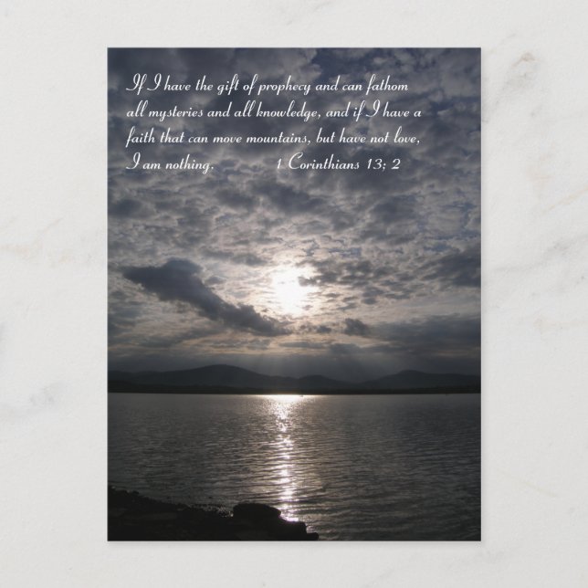 Inspirational | 1 Corinthians 13; 2 Postcard (Front)