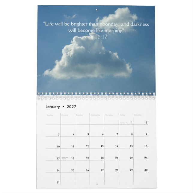 Inspirational - 2010 Calendar (Jan 2027)