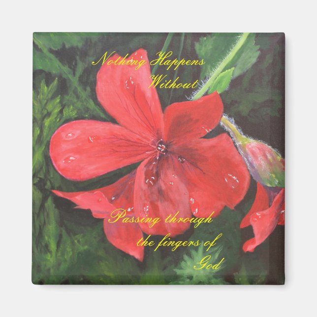 Inspirational 2 inch by 2 inch Refrigerator Magnet (Front)