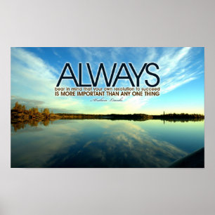 Inspirational Abraham Lincoln Poster