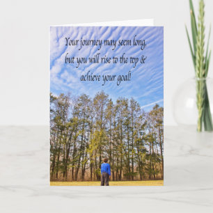 Inspirational Achieve Your Goal Clouds Card