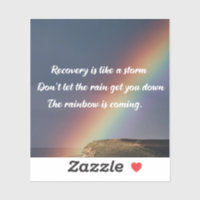 Inspirational Addiction Recovery Sobriety Rainbow