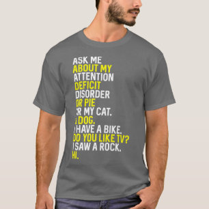 Inspirational ADHD Awareness Empowering Positivity T-Shirt