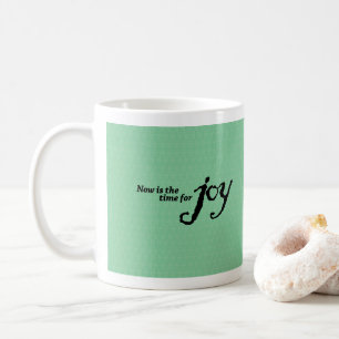 Inspirational and colourful Joy coffee mug