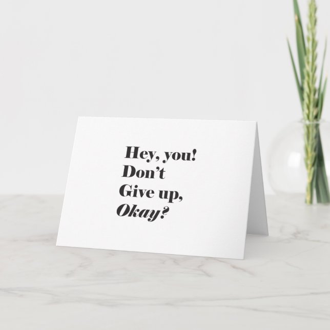 Inspirational and Encouraging quote Card (Front)
