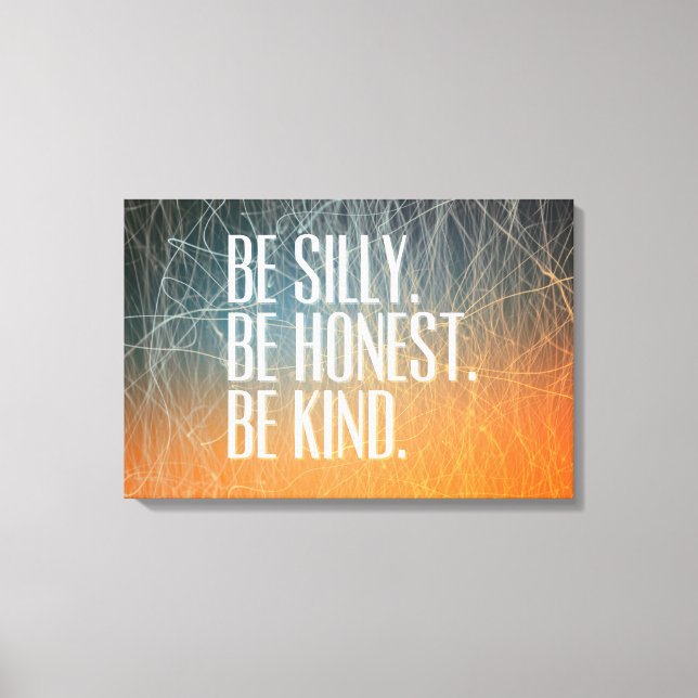 Inspirational and motivational quote canvas print (Front)