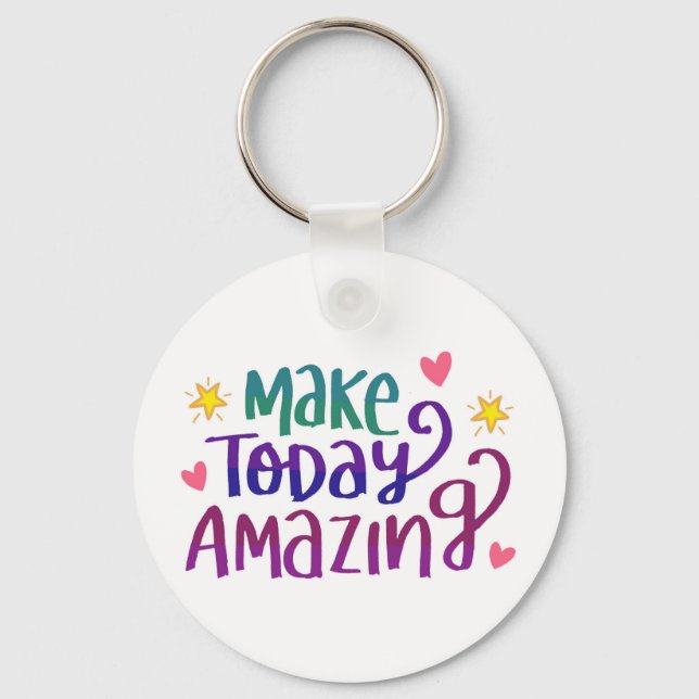 Inspirational and Motivational Quote Keychain (Front)