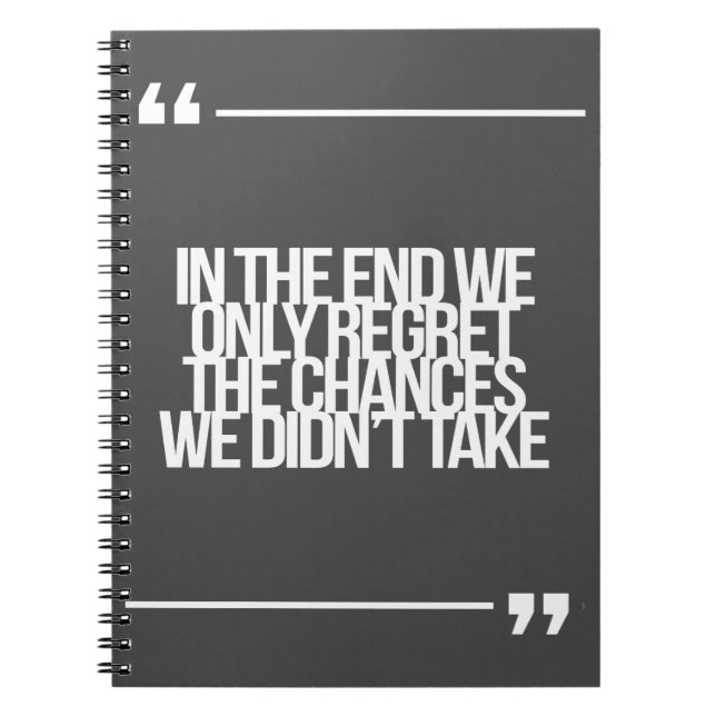 Inspirational and motivational quote notebook (Front)