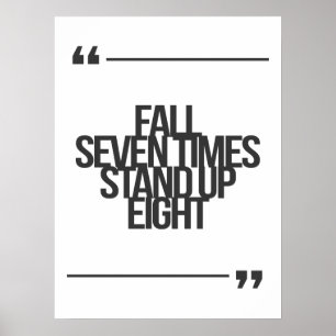Inspirational and motivational quote poster