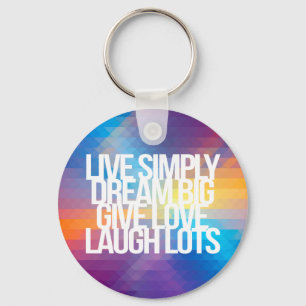 Inspirational and motivational quotes keychain