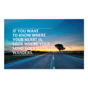 Inspirational and motivational quotes photo print
