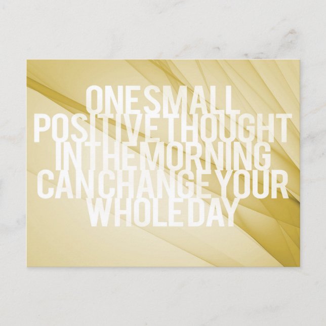 Inspirational and motivational quotes postcard (Front)