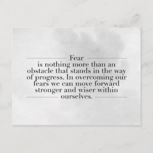 Inspirational and motivational quotes postcard