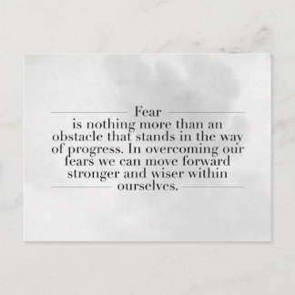 Inspirational and motivational quotes postcard