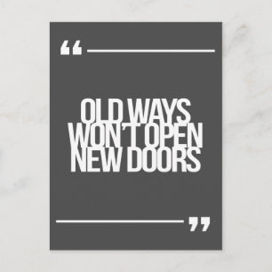 Inspirational and motivational quotes postcard