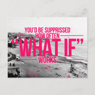 Inspirational and motivational quotes postcard