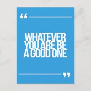 Inspirational and motivational quotes postcard