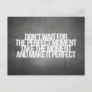 Inspirational and motivational quotes postcard