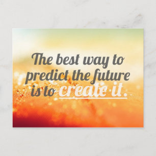 Inspirational and motivational quotes postcard