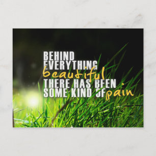 Inspirational and motivational quotes postcard