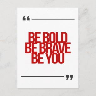 Inspirational and motivational quotes postcard