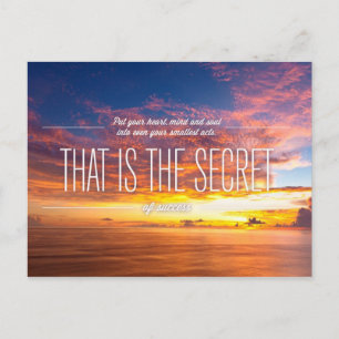 Inspirational and motivational quotes postcard
