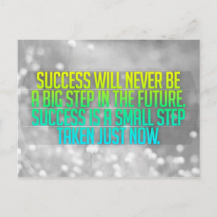 Inspirational and motivational quotes postcard