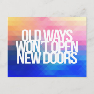 Inspirational and motivational quotes postcard