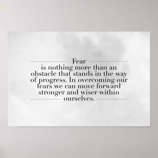 Inspirational and motivational quotes poster (Front)