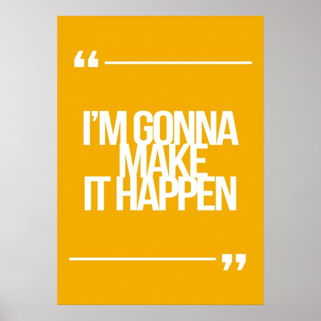 Inspirational and motivational quotes poster (Front)
