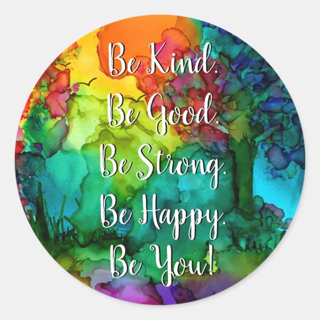 Inspirational and Motivational Words Sticker (Front)