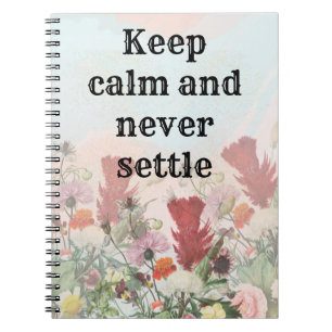 Inspirational and self love phrase notebook