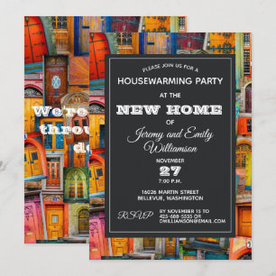 Inspirational Antique Doors Housewarming Party Invitation
