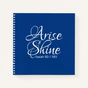 Inspirational Arise and Shine Faith New Year Notebook