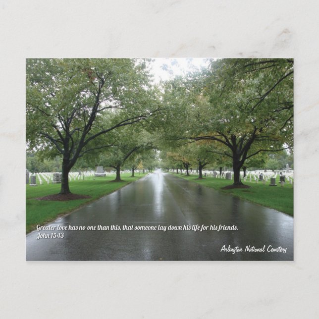 Inspirational Arlington National Cemetery Postcard (Front)