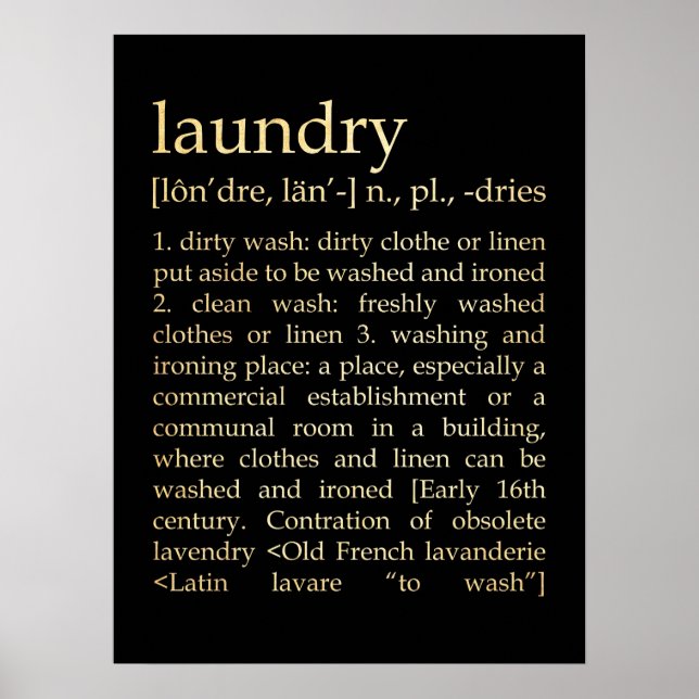 Inspirational Art - Laundry Process Poster (Front)