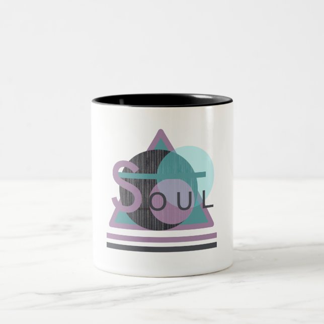 Inspirational Art "SOUL" Two Tone Mug (Center)