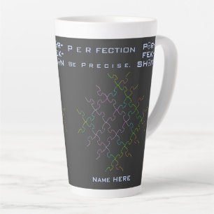 Inspirational Autism Perfection Jigsaw Puzzle Latte Mug