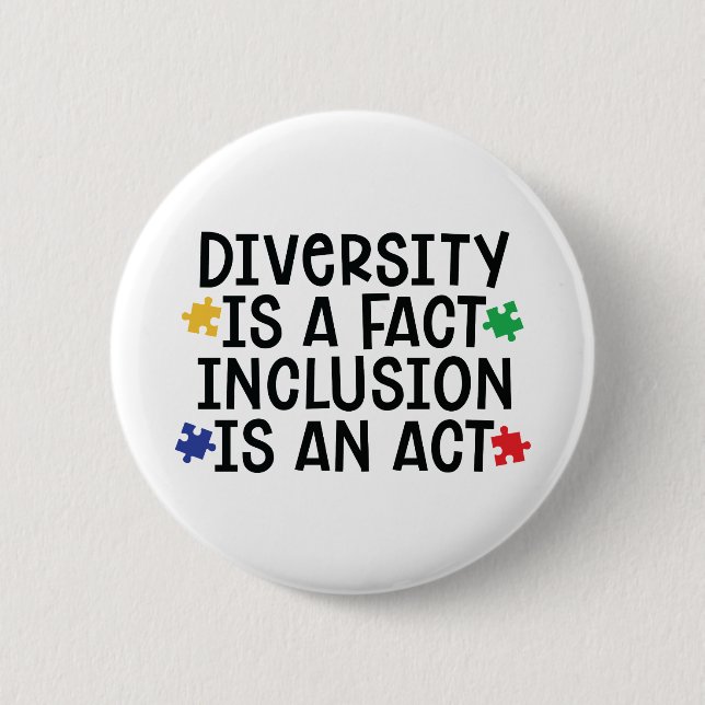 Inspirational Autism Quote 2 Inch Round Button (Front)